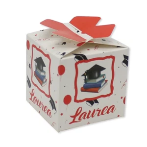 SCATOLINE CUBETTO FIOCCO LA MIA LAUREA 25 PZ. FESTE E PARTY - Foto 1 di 1