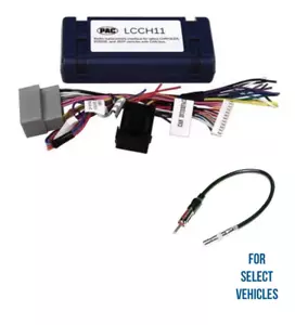 Radio Stereo Wire Harness + Antenna Adapter Amp Combo for select Chrysler etc - Bild 1 von 1