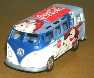 1/64 Scale 1965 VW Type 2 T1 Samba Van (Coca-Cola Collectible) Johnny Lightning - Picture 1 of 7