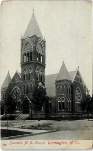 Southern M.E. Cartolina Church Huntington West Virginia presto divisa - Foto 1 di 2