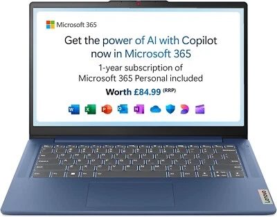 Lenovo IdeaPad Slim 3 | 14 inch Full HD Laptop | Intel N100 | 4GB RAM | 128GB SS - Image 1 of 4