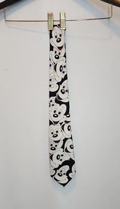 Corbata Cara Vintage Disney Negra, Blanca y Roja de Mickey Mouse por Balancine Inc. - Imagen 1 de 7