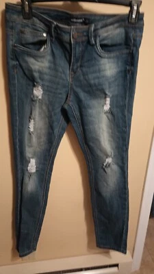 DOLLHOUSE Girl's Destress  Style Faded,Blue Jean Sz 13 - Imagem 1 de 4