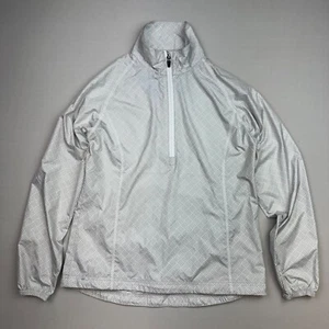 Peter Millar Wind Jacket Womens XS Half Zip Golf Packable Geometric Cinch - Bild 1 von 8