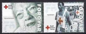 Faroe 2001 Yvert 383/84 Red Cross MNH VF - Picture 1 of 1