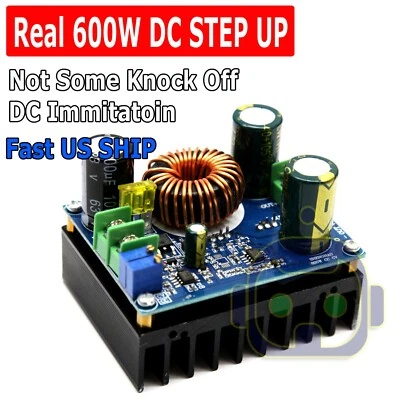 MINIDUINO 600W DC-DC Step Up Boost Buck Voltage Converter Power Supply Module 16A