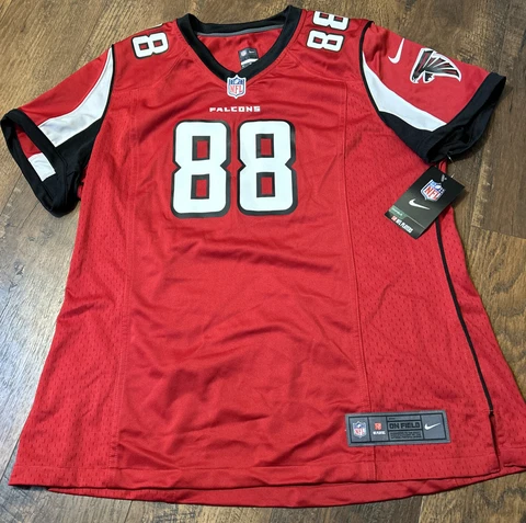 Nike Atlanta Falcons Jersey Womens Size XL Red Football #88 Tony Gonzalez NFL Cover