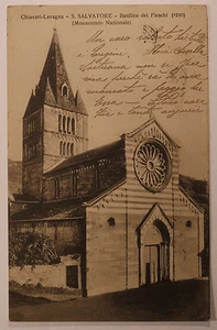 Cartolina Chiavari Lavagna S. Salvatore Basilica dei Fieschi Monumento Nazionale - Imagen 1 de 1