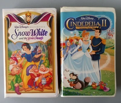 VHS "Snow White And The Seven Dwarfs" & "Cinderella 2" Fun. - Image 1 of 4