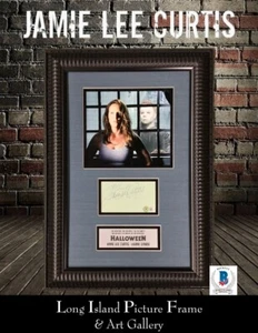 Jamie Lee Curtis Halloween signierter Schnitt Signatur individuell gerahmt Beckett - Bild 1 von 9