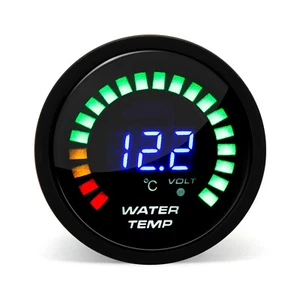 2'' 52mm Water Temperature Gauge Digital Analog LED Electronic Temp Meter 1/8NPT - Picture 1 of 9