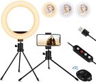 8" Selfie Ring Light, Mini Ring Light with Tripod Stand and Phone Holder