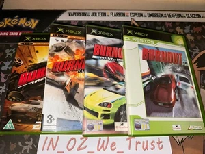 Burnout 1-4 - Includes Revenge, Takedown, Point of Impact (Microsoft Xbox, 2005) - Picture 1 of 13