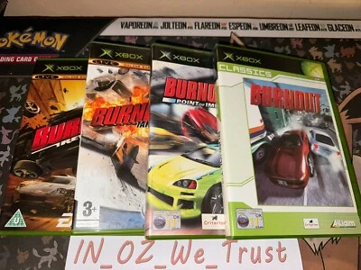 Burnout 1-4 - Includes Revenge, Takedown, Point of Impact (Microsoft Xbox, 2005) - Image 1 of 4