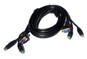 6FT Belkin Molded 3-In-1 KVM Cable VGA PS/2 - Picture 1 of 1