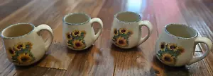 4 Colección de gres para fiestas en el hogar y el jardín, taza de café girasol 16 oz 2004 - Imagen 1 de 5