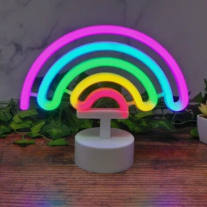 Regenbogen LED Neonlicht Ständer Bar Lampe Zuhause Kinderzimmer - Bild 1 von 2