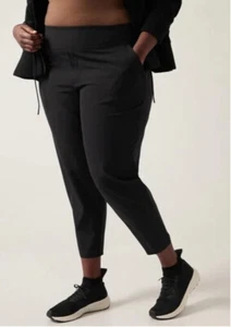 Pantaloni alti senza fine Athleta 16 caviglie gamba dritta traspiranti comodi - Foto 1 di 18