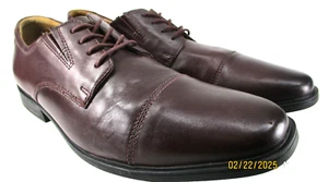 Clarks Herren Leder Cap Toe Oxford Schuhe Spitze Braun Gr. 13 UK 12 Euro 47 Indien - Bild 1 von 8