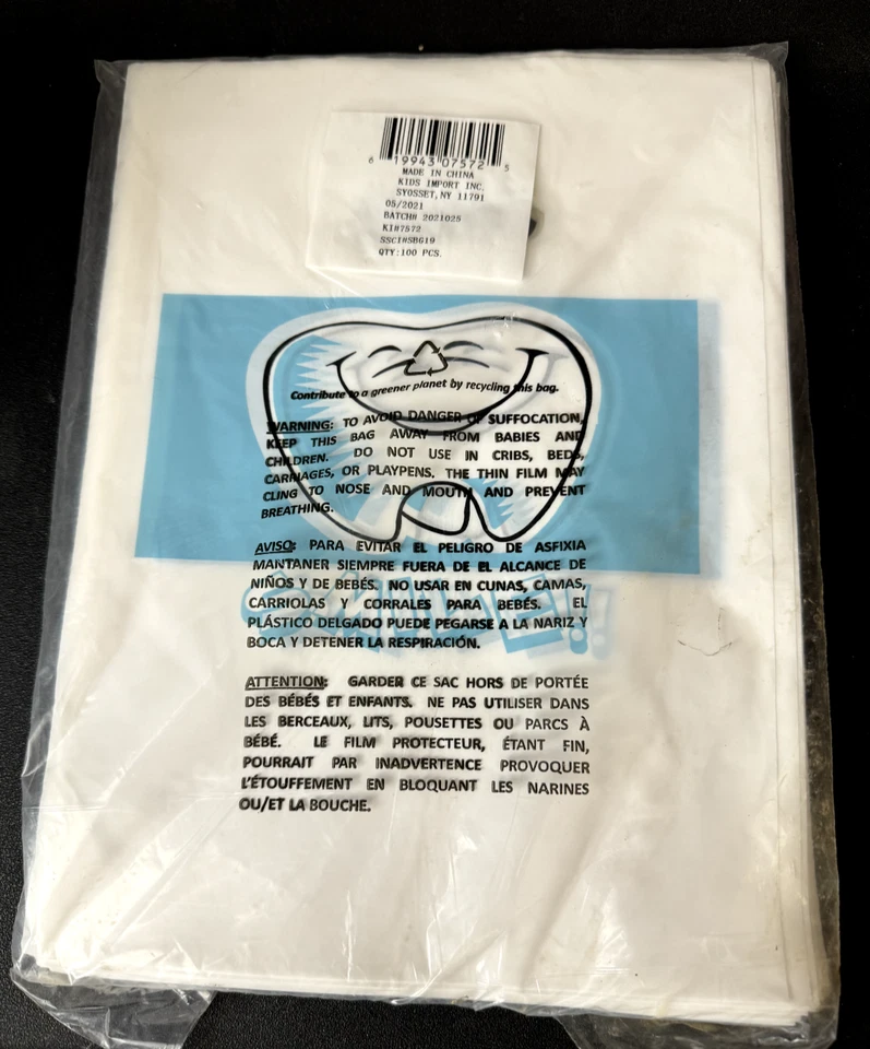 Bolsas de práctica dental marketing paciente dar una manera 8x10 100/ct diente de sonrisa blanco Foto 1 de 1