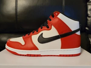 Nike Dunk High By You UK 9 EUR 44 University Red White Black DJ7023 991 - Picture 1 of 12