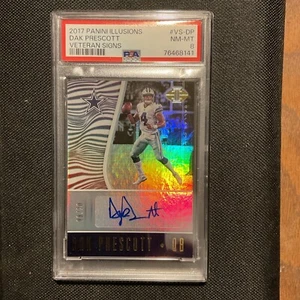 2017 Panini Illusions DAK Prescott Veteran Signs Auto 8/20 PSA 8 - Bild 1 von 3