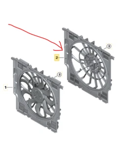 New Genuine BMW G20 G21 320d 320i 330d Radiator Fan Shroud ONLY 17428477376 - Picture 1 of 7