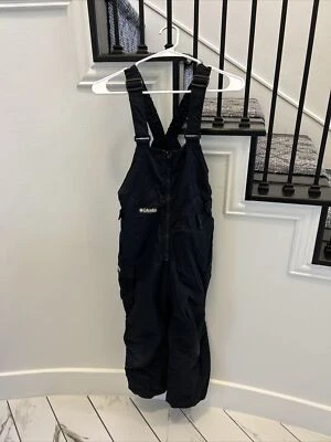 Columbia Pantalones de Esquí Niño JUVENTUD 10/12 M INVIERNO BAB Esquí Negro Nylon AISLADO Foto 1 de 4