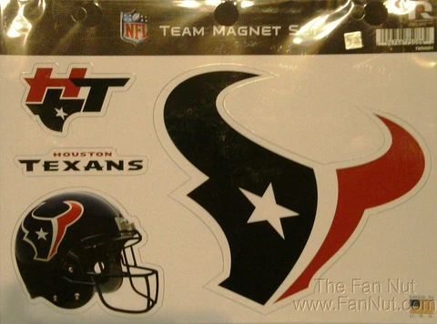 Houston Texans Multi Die Cut Magnet Sheet Auto Home NFL Football Cover