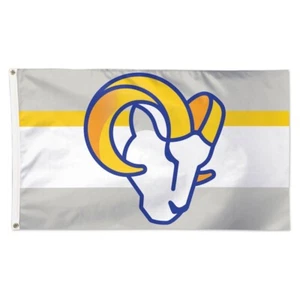 LOS ANGELES RAMS AWAY STRIPES 3'X5' DELUXE FLAG NEW WINCRAFT 😎 - Picture 1 of 1