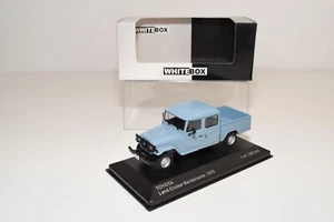 B6 1:43 WHITE BOX WHITEBOX WB255 TOYOTA LAND CRUISER BANDEIRANTE 1976 BLUE MIB - Picture 1 of 18