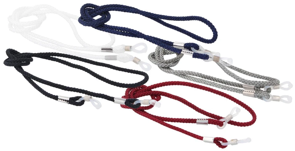 VICTORIA ETUIS Hochwertiges Nylon - Brillenband V38179 mit Silikonschlaufe in 5 versch. Farben