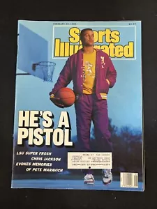 1989 Sports Illustrated He's A Pistol Chris Jackson LSU Beautiful 1st Cover - Picture 1 of 2