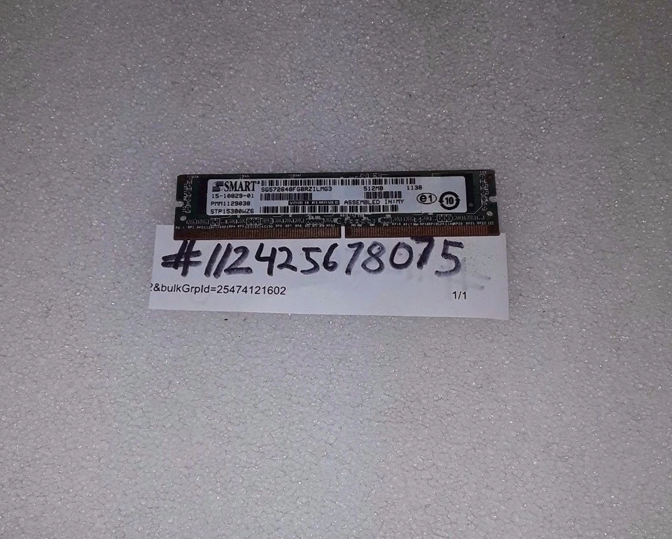 512MB 1RX8 PC2-5300 DDR2-667MHz ECC 1.8V CL5 244-Pin Mini-DIMM Single Rank  64X8 - Image 1 of 1