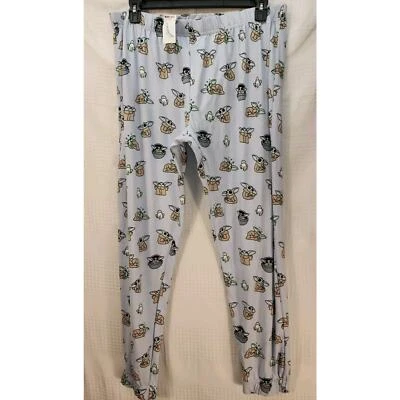 Star Wars Pajama Pants Womens Sz 1x Grogu Mandalorian Joggers Graphic Print Pjs - Image 1 of 4