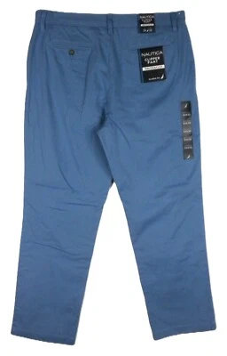 NWT~ Nautica Clipper Pant Men's Spring Blue Classic Fit Chino Pants Size 34 x 30 - Изображение 1 из 4