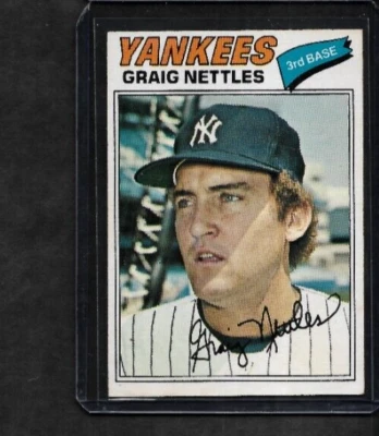 1977 O-Pee-Chee #217 Graig Nettles Yankees EX/MT - Image 1 of 2