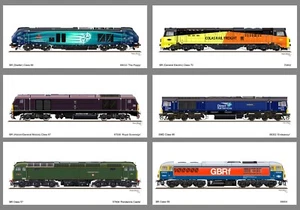 Pack of 6 Modern Image BR Diesel Cards - Picture 1 of 7