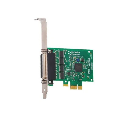 BrainBoxes PX-701 4 Port RS232 PCI Express Serial Card - High Profile - Image 1 of 3