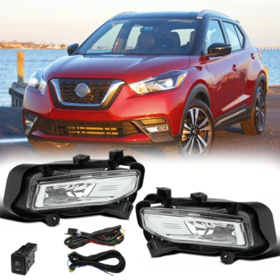 PARAGOLPES DELANTERO FAROS ANTINIEBLA MONTAJE LUZ HALÓGENA PARA NISSAN KICKS 2017-2019 2020 Foto 1 de 4