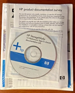 HP Storage Works 1 U Rackmount Tape Enclosure documentation CD NEW & SEALED - Picture 1 of 4