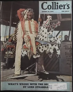 Collier's Magazine August 22, 1942 Ernest Haycox, Quentin Reynolds! - Foto 1 di 1