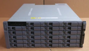 NetApp DS4243 24-Bay Disk Shelf 18x 600GB 15K SAS HDD 2x IOM3 Controllers 4x PSU - Picture 1 of 5