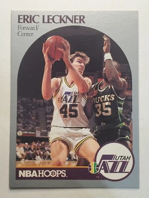 1990-91 Hoops #291 Eric Leckner SP!!! ~ Utah Jazz SHORT PRINT - Image 1 of 2