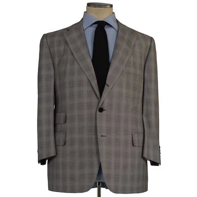 D'AVENZA Handmade Gray Cashmere Silk Suit EU 60 NEW US 50 Short - Image 1 of 4