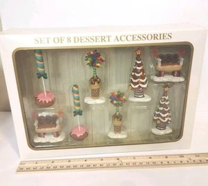 Dillards Trimmings Vintage Christmas Dessert Accessories Set Decorations Candy  - Picture 1 of 9