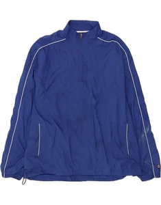 CHAMPION Mens Authentic Pullover Rain Jacket UK 44 2XL Blue Polyester DW28 - Picture 1 of 4