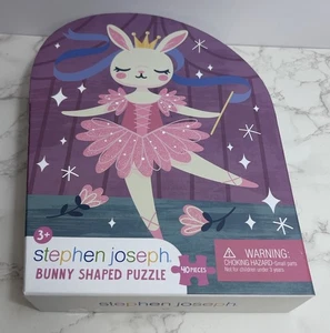 Stephen Joseph Pink Ballerina Bunny Shaped Puzzle Children’s 40 Piece 20” X 19” - Picture 1 of 11