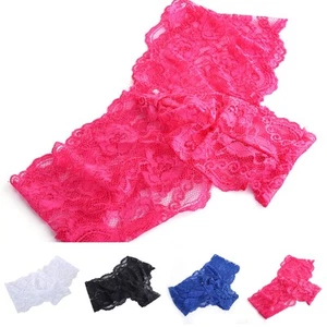 Men's Sexy Lace  for LINGERIE Panties Briefs Underwear Shorts Nightclub Stage - Picture 1 of 32