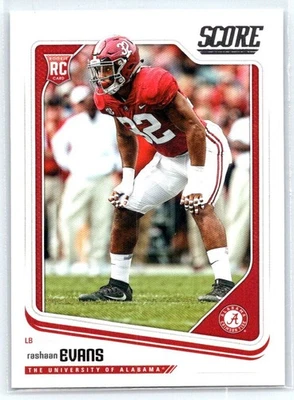 2018 Score - Rookies Rashaan Evans #345 Red (RC) - Image 1 of 2